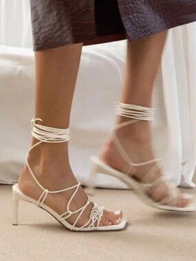 NEVER WORN Dear Frances heeled sandals size EU38/US7.5